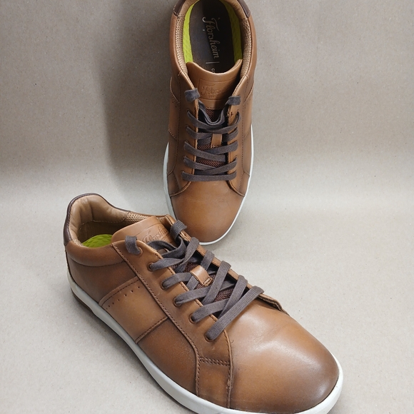 Florsheim Tan Leather Sneakers - Picture 7 of 13